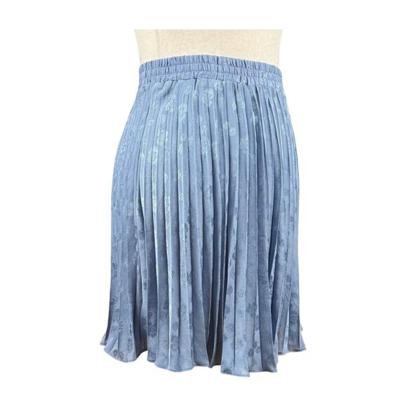 MAX STUDIO PERIWINKLE PLEATED FLARED SKIRT, SIZE M - Picture 4 of 5